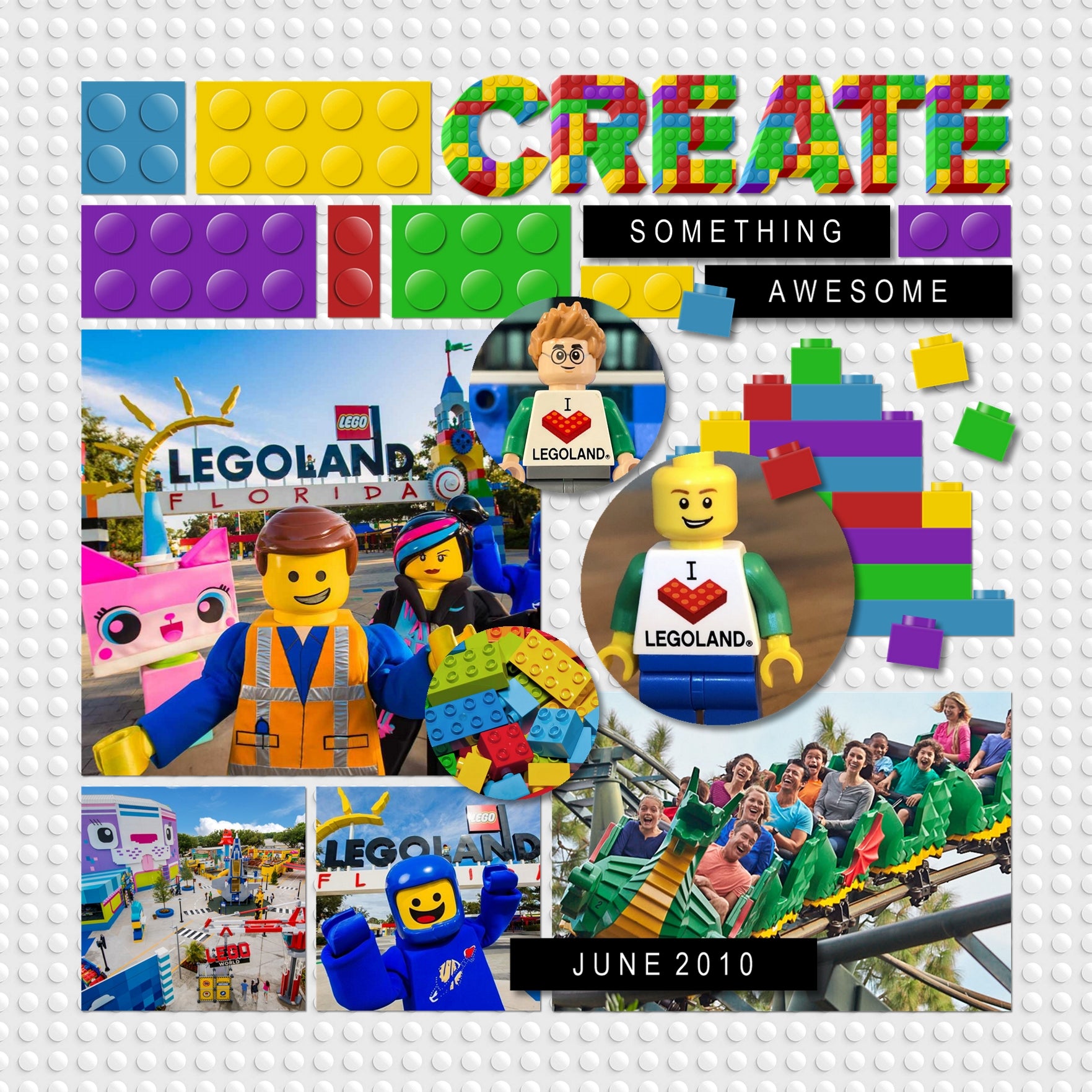 Toys Stack It Brick Alpha Digital Scrapbook Kit