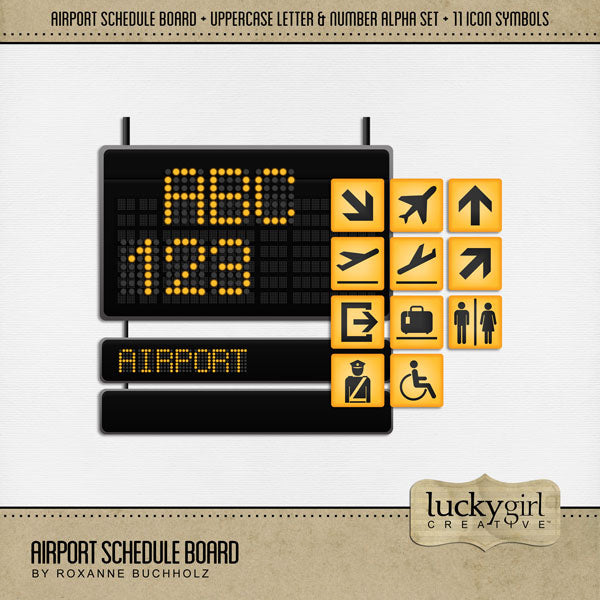 If you are taking to the air for a holiday, then get scrapping with this fun airport, aviation, airplane, and flight themed digital art kit by Lucky Girl Creative. Whether it is a business trip or for vacation, if you going through an airport and into the sky on your way to your destination, this travel kit is for you. Great for those in the airline industry, flight attendants, airport staff, and airplane hobbyists, too!