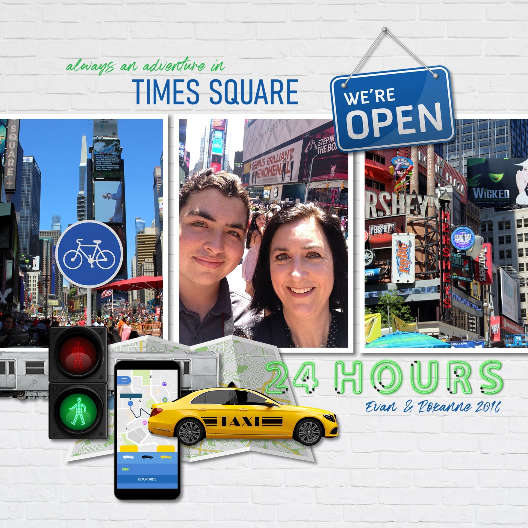 Adventure and explore the urban city with this brightly colored embellishments only digital art kit by Lucky Girl Creative. Perfect for documenting your city vacation, weekend holiday, night out on the town, plus every day, too. Embellishments include ATM cash machine, intercity basketball court, bike rack, billboard sign, bridge, bus stop, city bus, city map, city traffic, construction crane, and more.