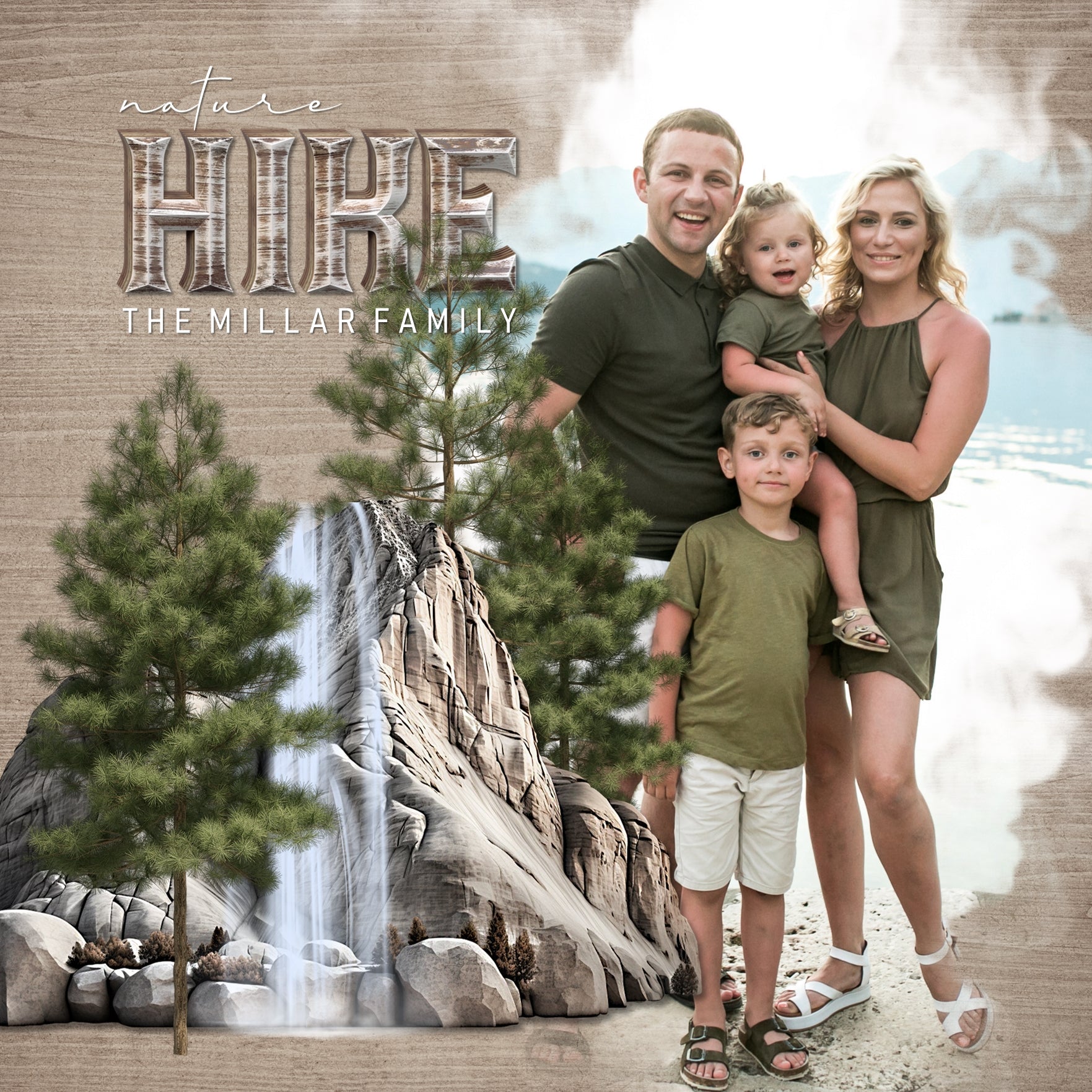Showcase your family memories with these artistic, cloud digital art photo masks by Lucky Girl Creative. Use a clipping mask in Photoshop to fill the shape with your favorite photo or paper.
