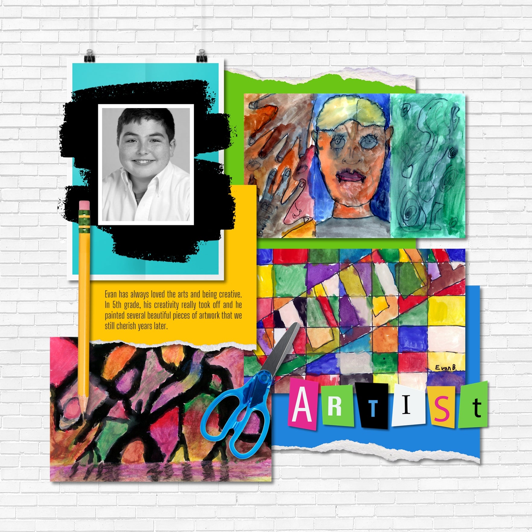 Showcase your school fun with this cute set of digital art grunge chalk photo masks by Lucky Girl Creative. Use for making gifts for the teacher, documenting your student, and school yearbooks. Use a clipping mask to fill the chalkboard shape with your favorite photo or paper.
