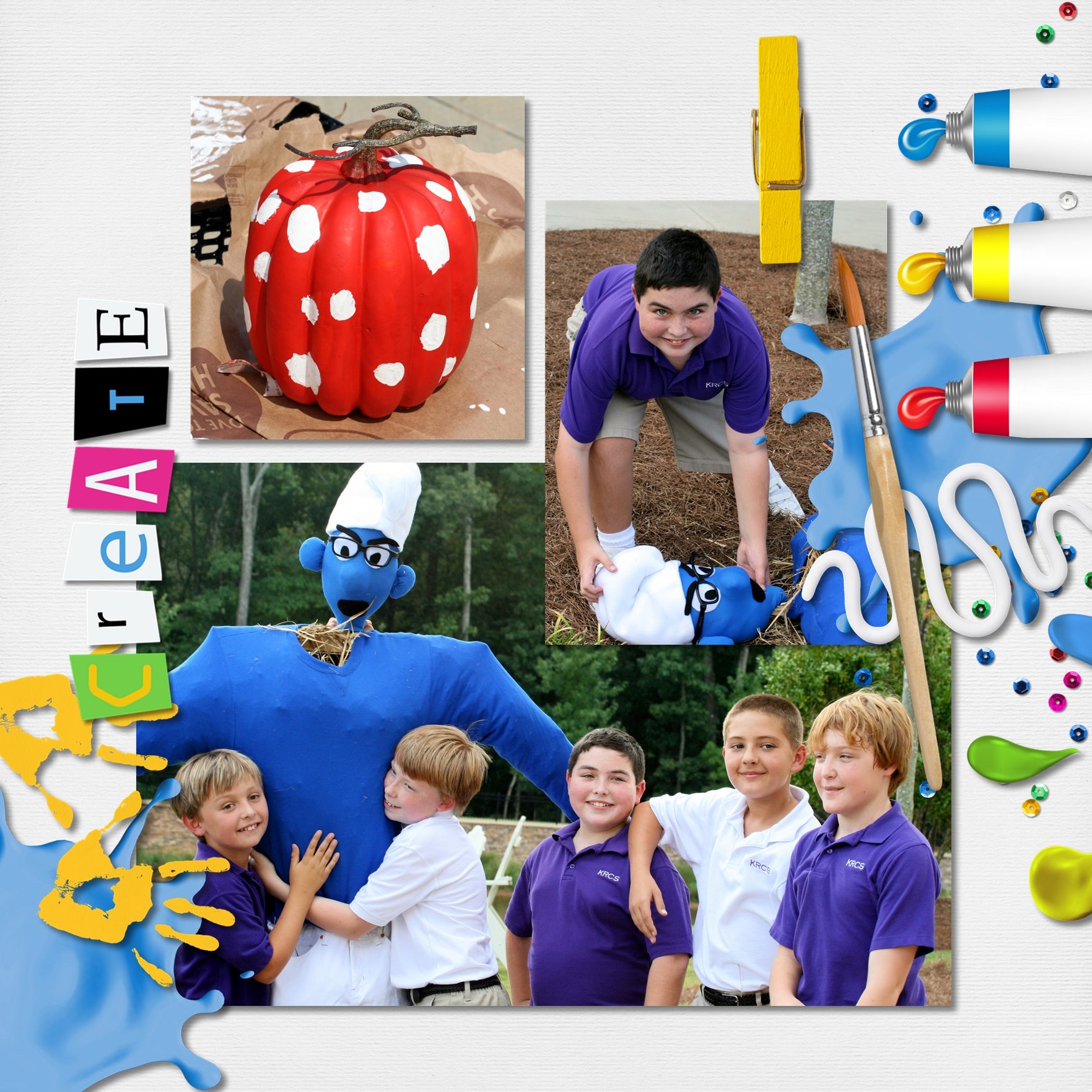 Art, art, and more art! Have fun with this school arts and crafts class digital art kit by Lucky Girl Creative. From painting and clay to coloring and drawing, this school kit has everything you need to showcase your child's art masterpieces.