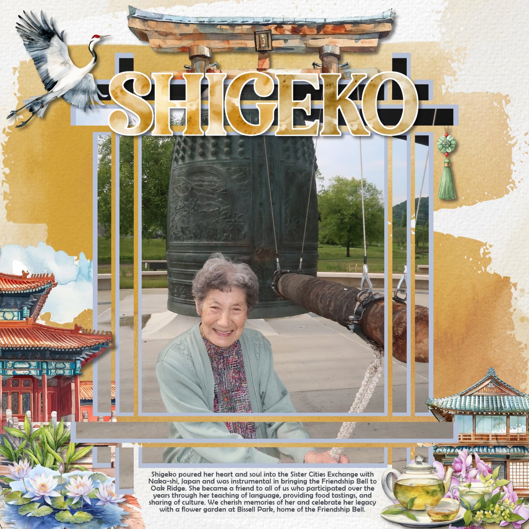 Asia Watercolor Digital Scrapbook Bundle 2