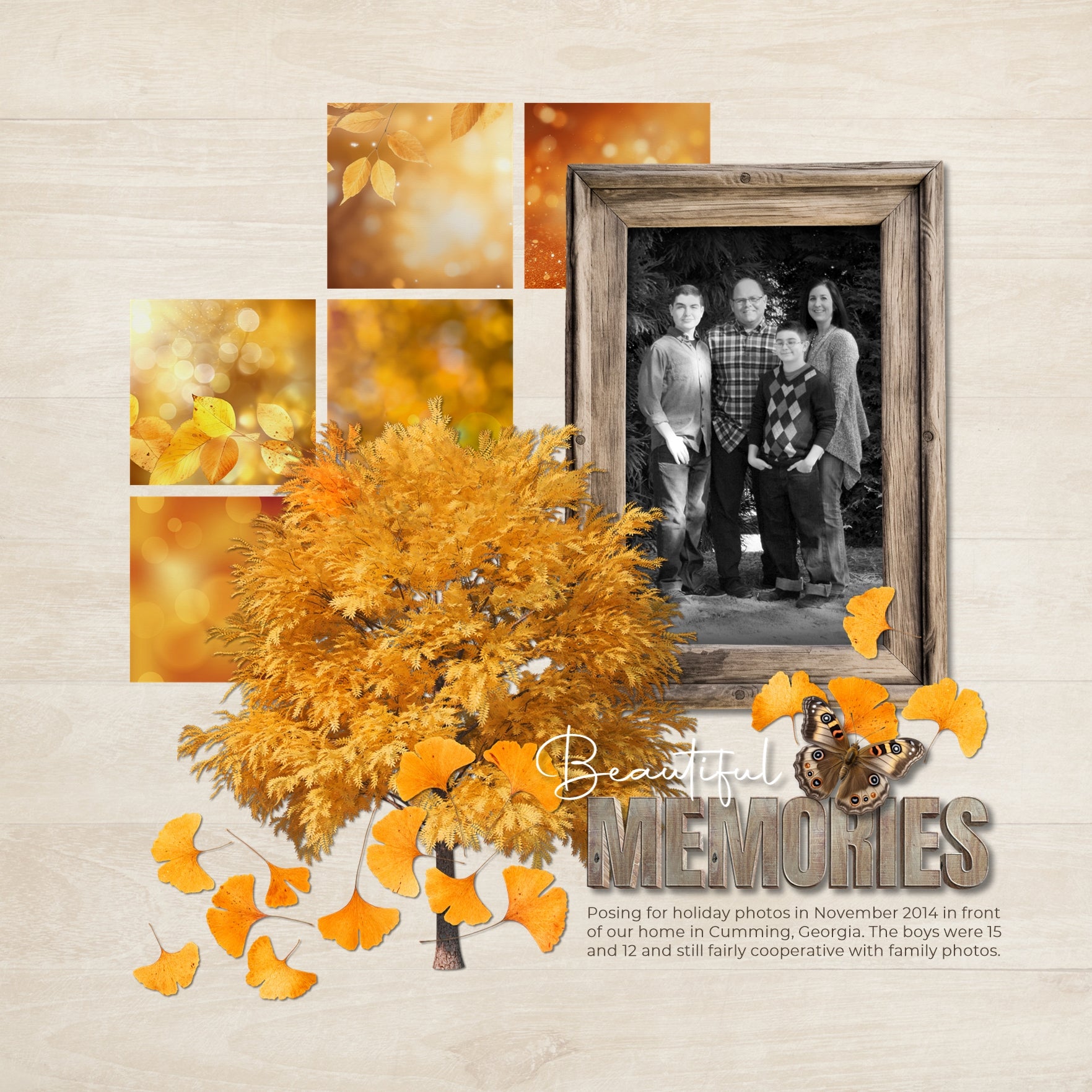 Fall is in the air and these autumn digital art essentials by Lucky Girl Creative will help you add those special touches to your projects all season long. In hues of green, yellow, orange, and brown, the realistic leaves, animals, and flora and fauna will inspire you to capture all your family moments this fall. Bundle includes embellishments, bokeh papers, frames, leaf stamps, trees, word art, vintage elements, and a bark alpha set.