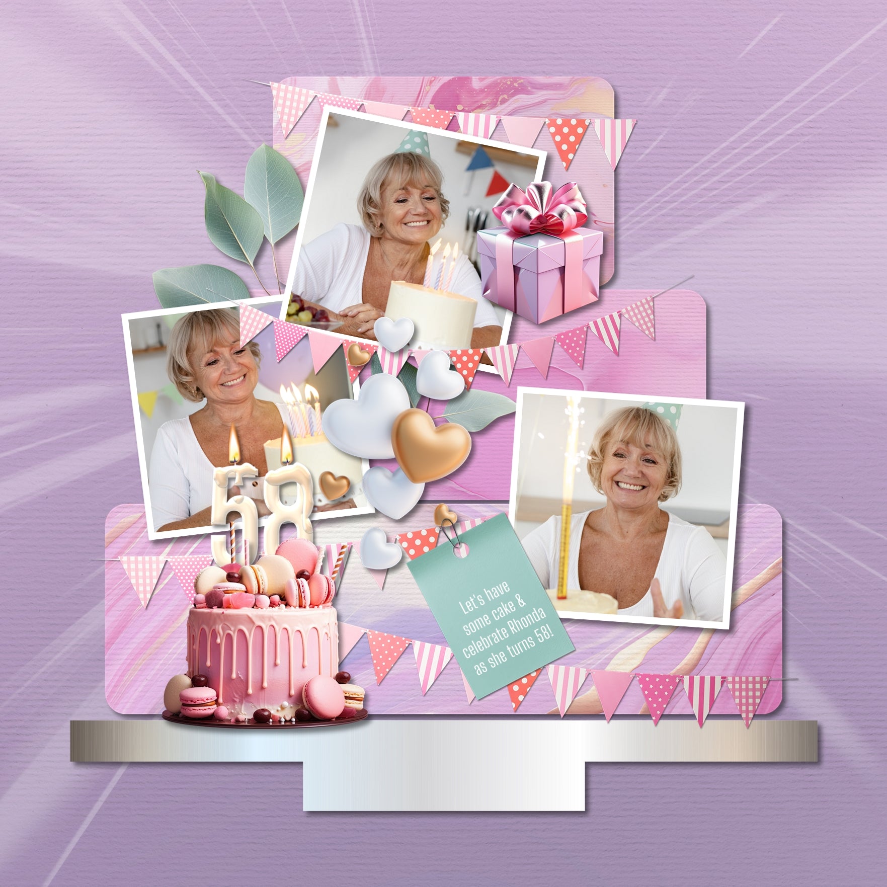 Enjoy the memories created with your girlfriends as you celebrate your birthdays together. This fun and feminine digital scrapbooking embellishments, papers, alpha sets, and rainbow overlays bundle by Lucky Girl Creative Digital Art will help you tell your story and bring a smile to your face as you recall your favorite times together. 