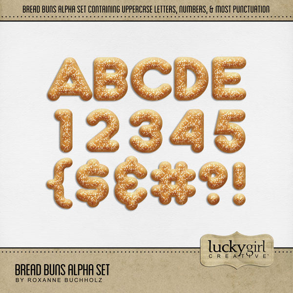 Showcase your favorite food, meals, restaurants, recipes, and cookbook favorites with these fun digital scrapbooking alphabet letters, numbers, and punctuation by Lucky Girl Creative digital art great for creating one-of-a-kind page titles. Great for backyard barbeques, hamburgers, and family cookouts! This alpha set consists of a full set of digital art uppercase letters A-Z, numbers 0-9, and most punctuation.