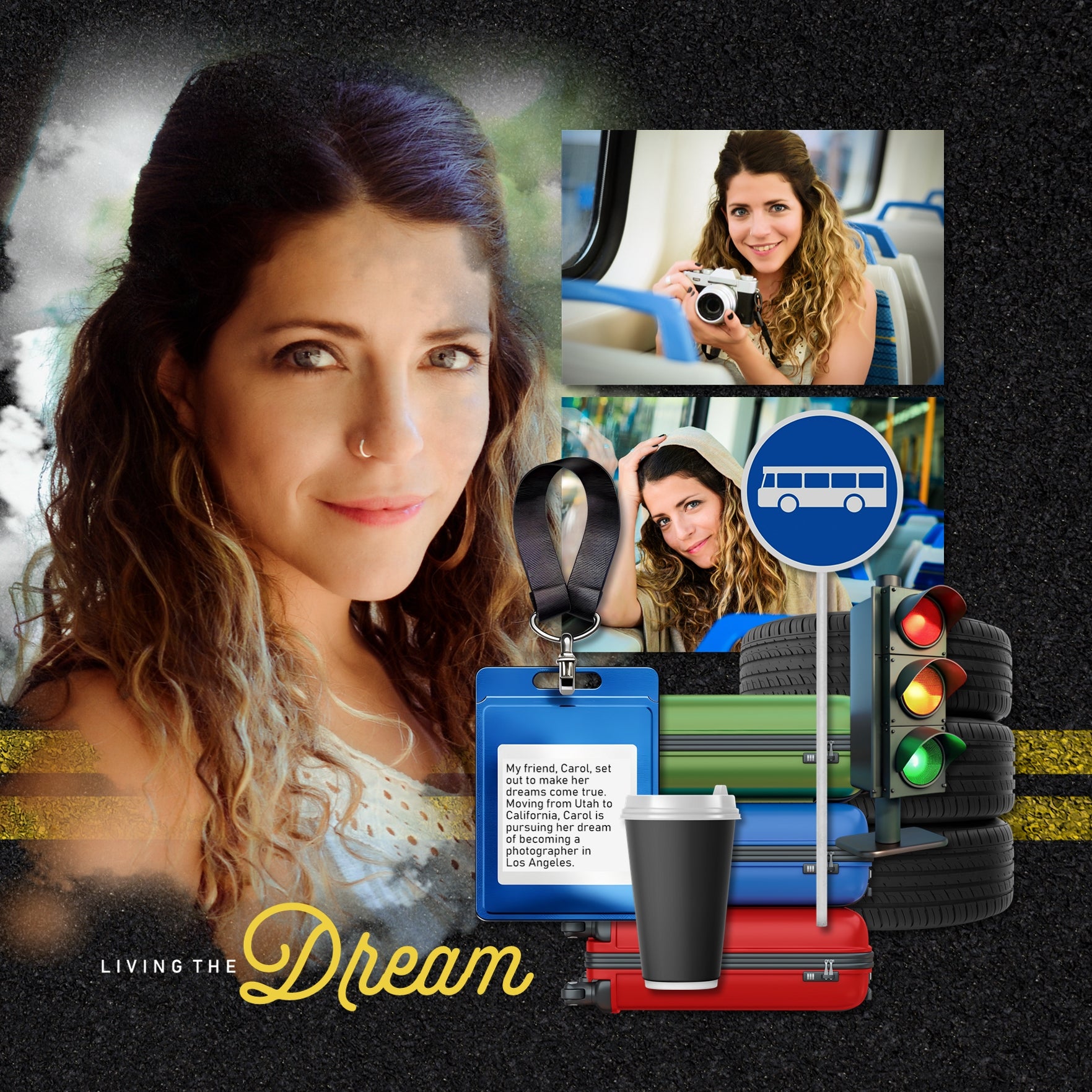 Great for road trips, vacations, and travel bus tours, these realistic digital scrapbooking elements by Lucky Girl Creative digital art are what you are looking for. With all the things you'll find around the bus station and on the bus, these embellishments will add extra fun to your pages.