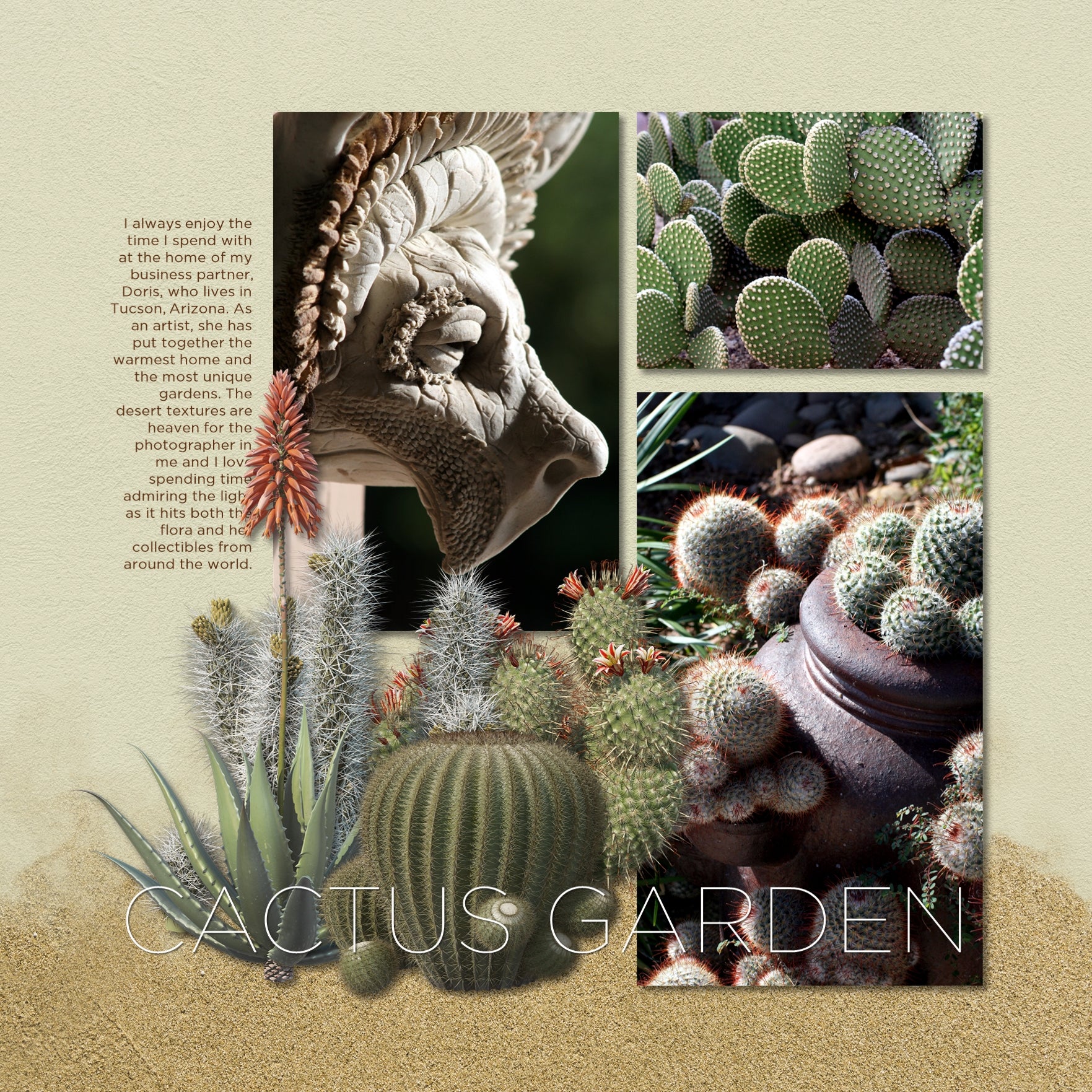 Cactus embellishments and desert papers by Lucky Girl Creative come together in this beautiful Southwest, Arizona, California, New Mexico, Colorado, Utah, Mexico, and travel kit. Also great for Wild West, western, Native American, and nature and outdoor pages from canyons, mesas, buttes, plateaus, and sand dune covered deserts.