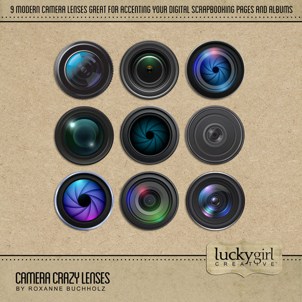 Camera Crazy Lenses Digital Scrapbook Kit