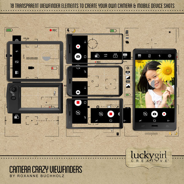 Camera Crazy Viewfinders Digital Scrapbook Kit