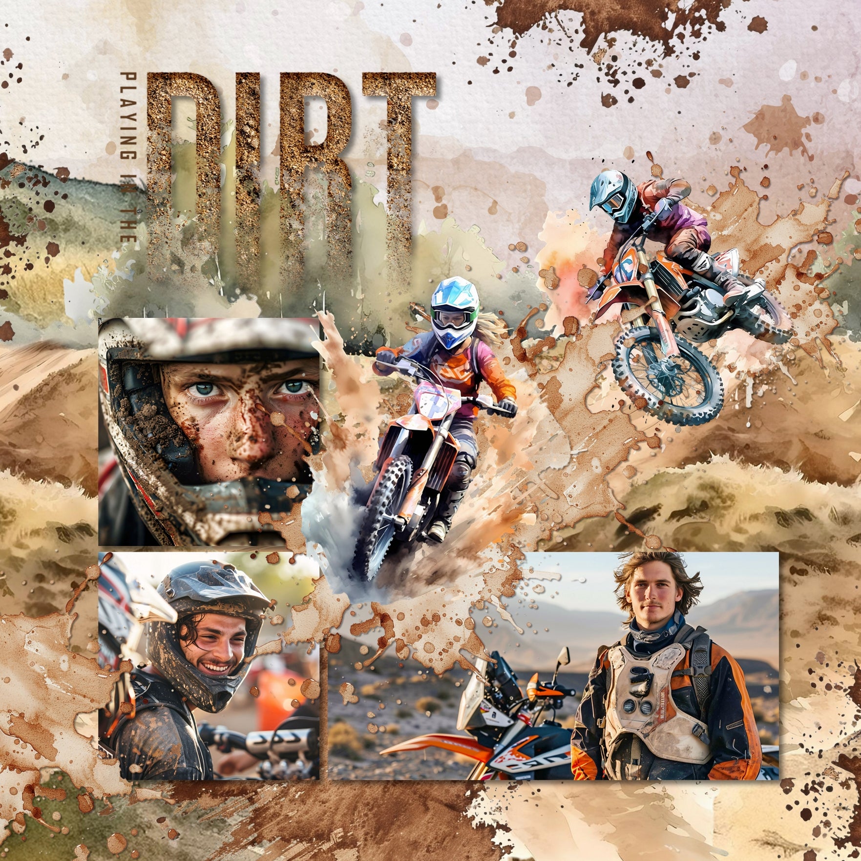 Travel and explore the outdoors and nature on your favorite off-road all terrain vehicles by Lucky Girl Creative digital art including dirt bike, ATV, quad, buggy, side by side, jeep, off road vehicle, mountain bike, motocross motorcycle, and snowmobile. Great for digital scrapbooking camping pages, campground vacations and adventure holidays, camp road trips, extreme motor sports, and more! This kit is NOT included in any bundle.