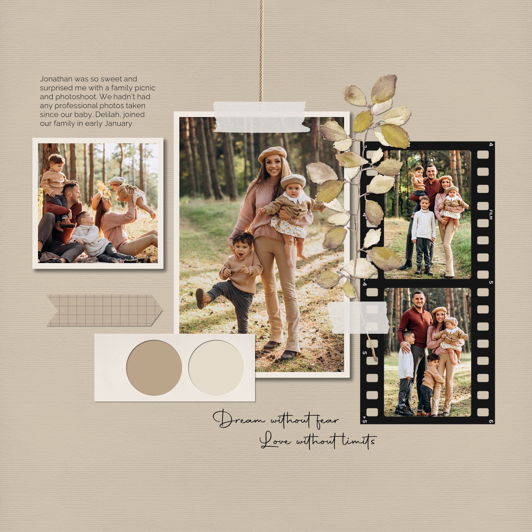 Designed with spring and early summer in mind, these beautiful embellishments and papers by Lucky Girl Creative highlight a color palette which is completely customizable and meant to accent your photos no matter the theme or occasion. Versatile enough for everyday, the bits of nature are designed to accent your favorite photos and allow your creativity to soar.