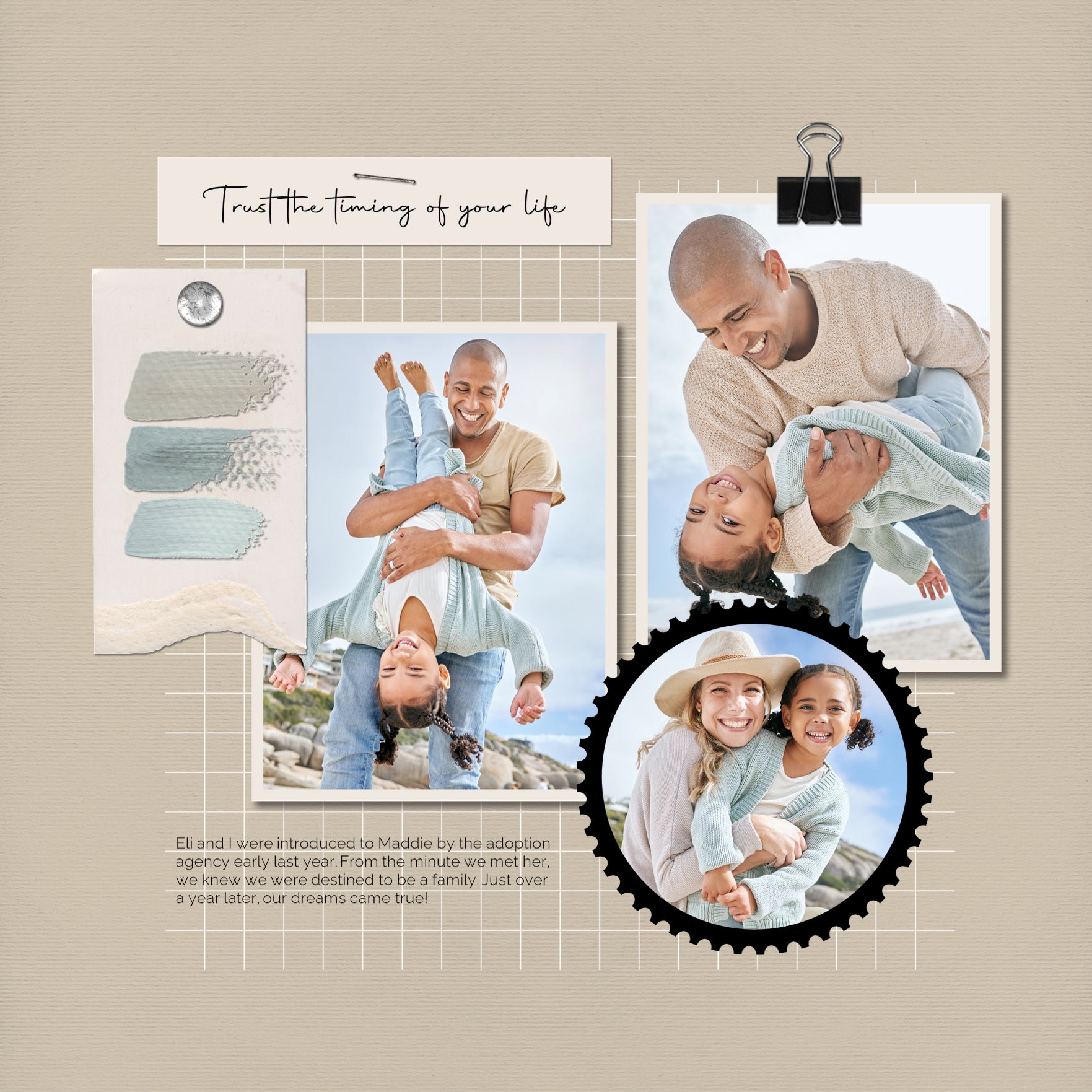 Designed with spring and early summer in mind, these beautiful embellishments and papers by Lucky Girl Creative highlight a color palette which is completely customizable and meant to accent your photos no matter the theme or occasion. Versatile enough for everyday, the bits of nature are designed to accent your favorite photos and allow your creativity to soar.