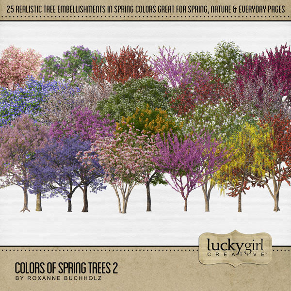 Colors of Trees Digital Scrapbook Bundle 2