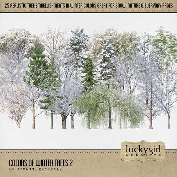 Colors of Trees Digital Scrapbook Bundle 2