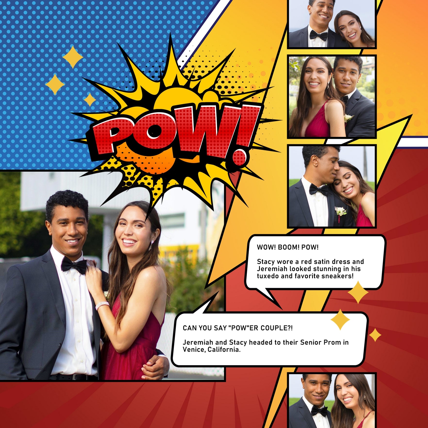 Pow! Boom! Pop! Faster than a speeding bullet, this digital scrapbooking paper pack by Lucky Girl Creative digital art is filled with action and adventure. Perfect for backgrounds on comic book pages, sports, Father's Day, video games, cartoons, news, newspapers, and more!