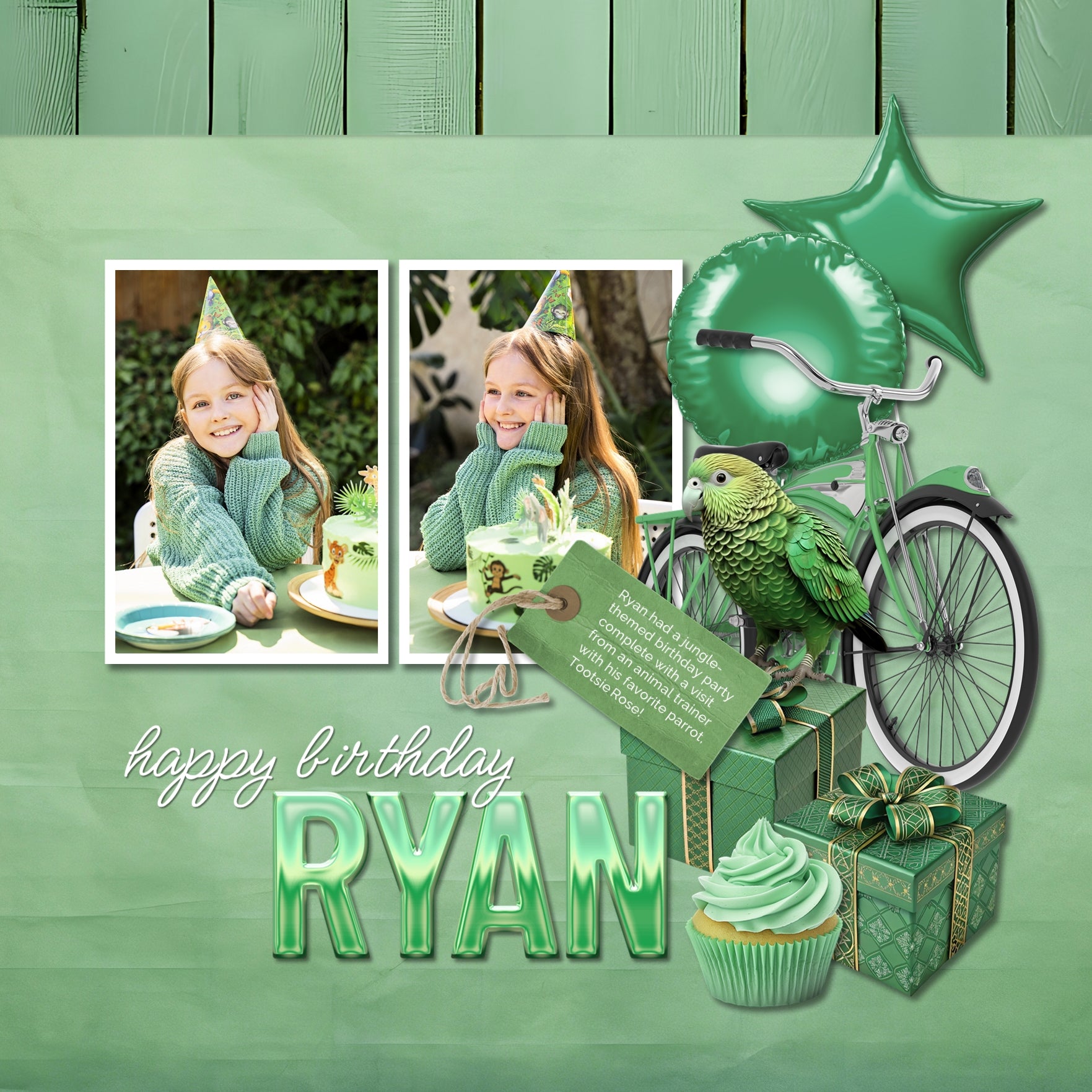 Collect the entire series of Curated Colors by Lucky Girl Creative digital art! Access your digital art in easy-to-use coordinated color palettes. Add these green embellishments and papers to all your digital scrapbooking pages and mix-and-match them on various projects throughout the year! Embellishments include bird, hummingbird, parrot, butterfly, dragonfly, chameleon, fish, frog, Cadillac, Jeep, car, automobile, station wagon, truck, balloon, bike, bicycle, books, Buddha, jade, button, cactus, and more.