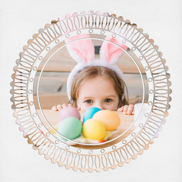 With 16 unique digital scrapbooking designs, these decorative round photo masks by Lucky Girl Creative digital art are supplied as both standard and inverse embellishment overlays for maximum flexibility. These circle masks are perfect for highlighting any special occasion or theme, especially wedding, baby, and vintage heritage. Fill with color, paper, or your favorite photo to create a one-of-a-kind image.