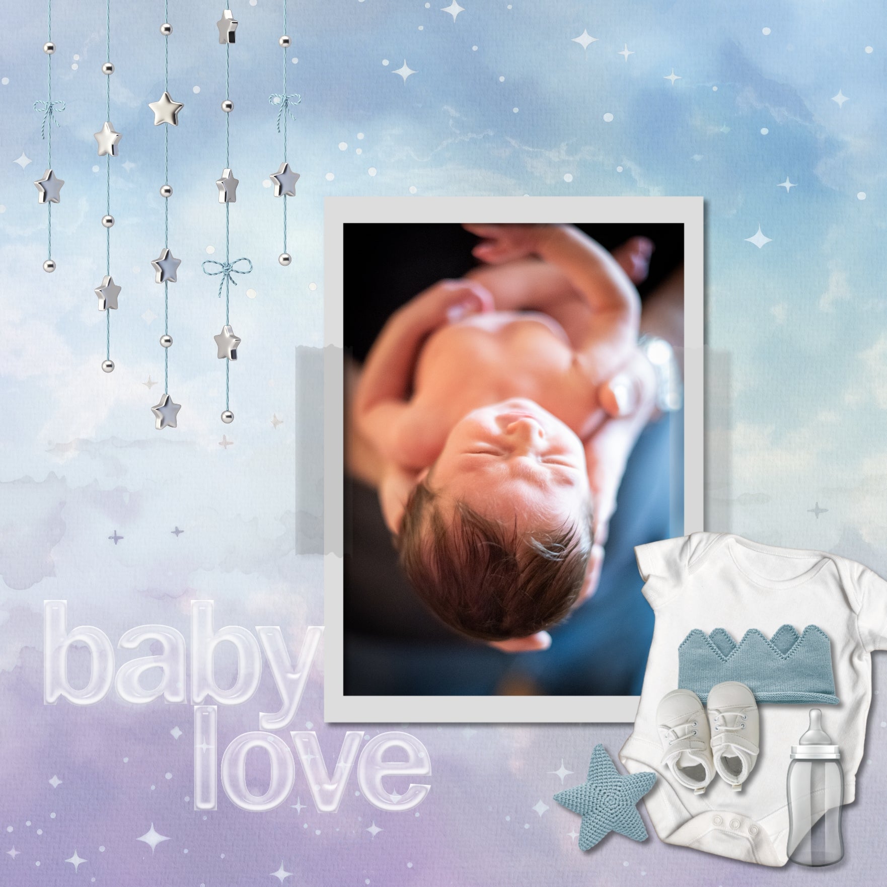 Add beautiful transparent overlays and textured papers by Lucky Girl Creative digital art to all your digital scrapbooking pages! In hues of soft blue, pink, and yellow, the dreamy papers add so much warmth and depth to all your memory keeping projects. Try layering over different colored digital papers to create a one-of-a-kind look! Great for spring, baby, inspirational, and everyday pages with scenes of the sky, stars, clouds, rainbow, and bokeh.