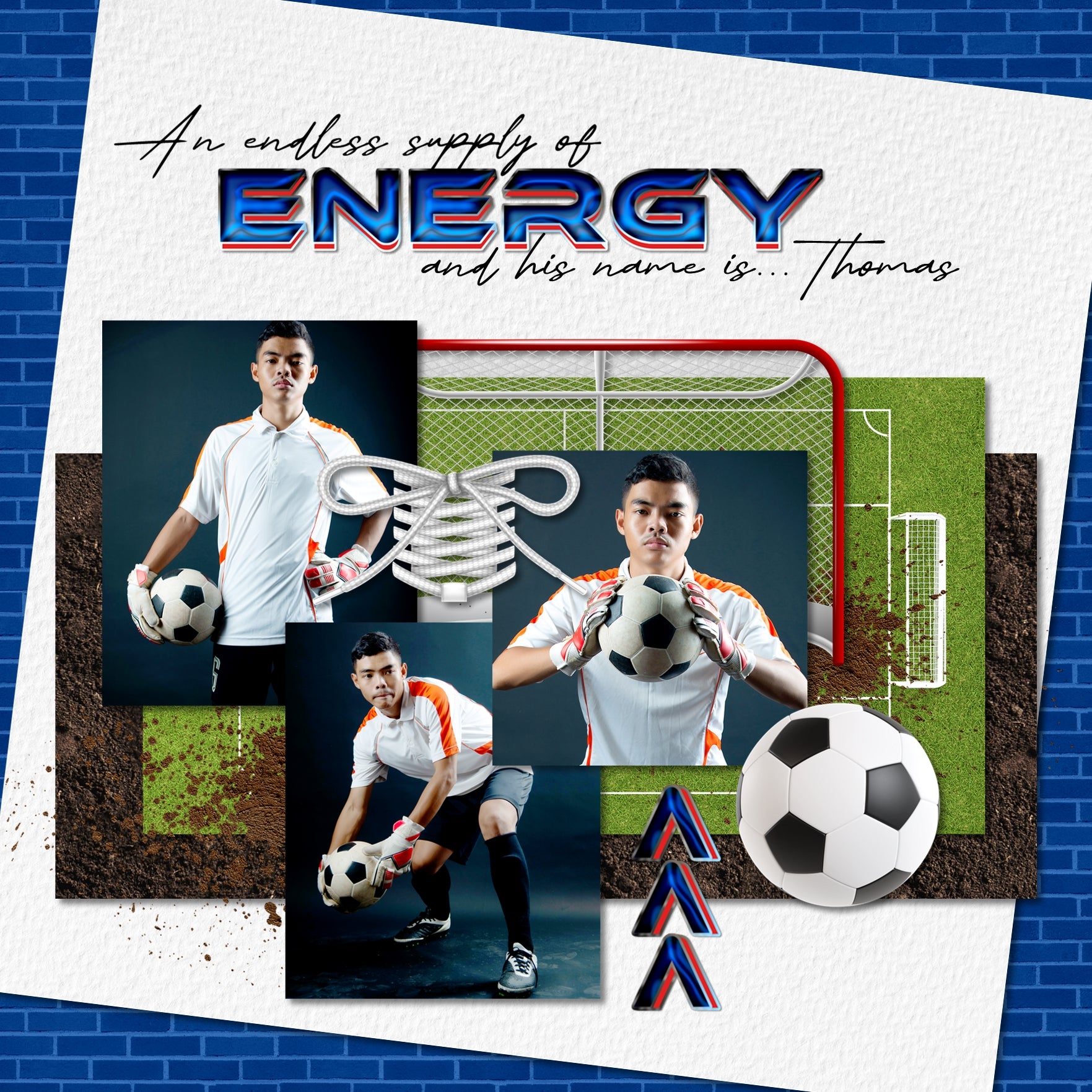 Add these sporty and energetic blue and red letters, numbers, and punctuation by Lucky Girl Creative digital art to all your digital scrapbooking pages and mix-and-match them on various projects throughout the year! Great for sports, school, amusement park and theme park adventure, and more! The Victory Alpha Set consists of a full set of digital art uppercase alphabet letters A-Z, numbers 0-9, and most punctuation marks.
