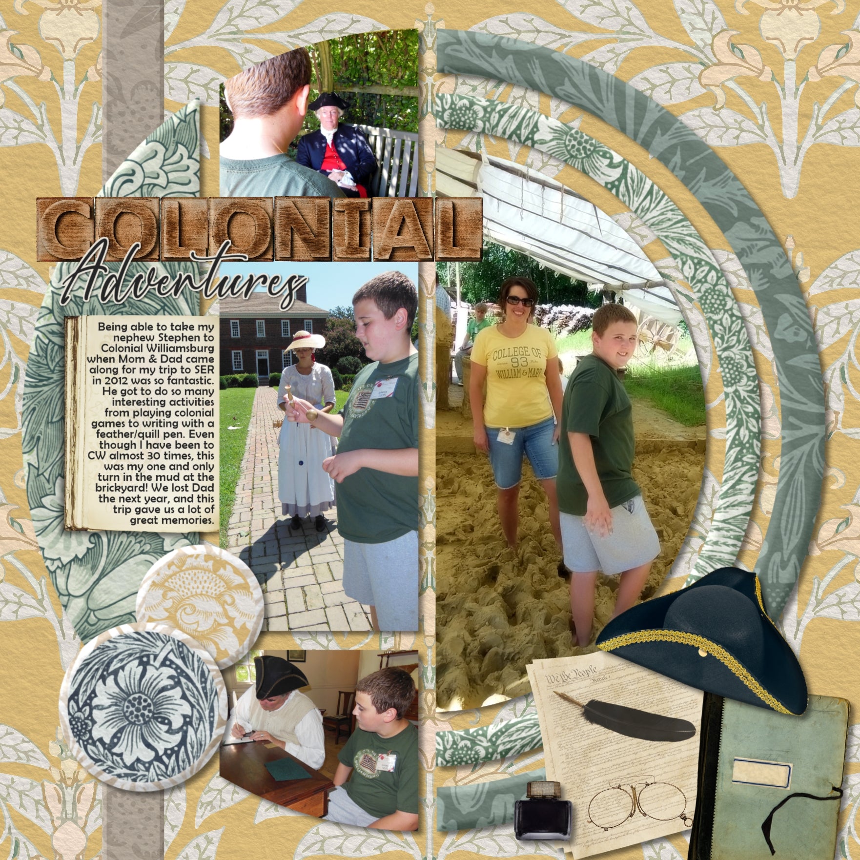 Add beautiful blue monochromatic floral papers by Lucky Girl Creative digital art to all your scrapbooking pages and albums. Inspired by the Art Nouveau Arts & Crafts Movement of the 1870's, these background papers will add a subtle touch of warmth to your projects. Colors include blue, brown, green, pink, and yellow.