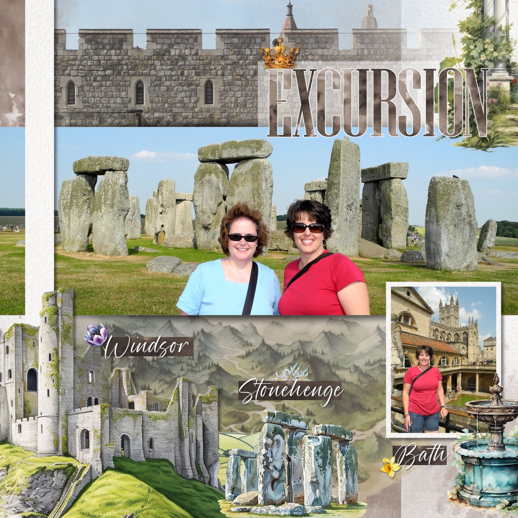 Add these beautiful watercolor embellishments, papers, clusters, and alpha set by Lucky Girl Creative digital art to all your digital scrapbooking pages to easily create memorable European pages and albums! Great for vacations and holidays to Europe including Austria, Belgium, Germany, France, Denmark, Greece, Italy, Netherlands, Holland, Portugal, Spain, Switzerland, England, Wales, Ireland, Scotland, United Kingdom, the British Isles, and more!