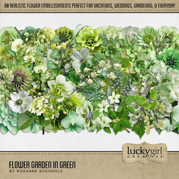 Flower Garden Digital Scrapbook Bundle 1