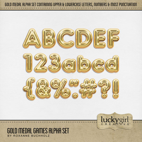 Gold Medal Games Alpha Digital Scrapbook Kit