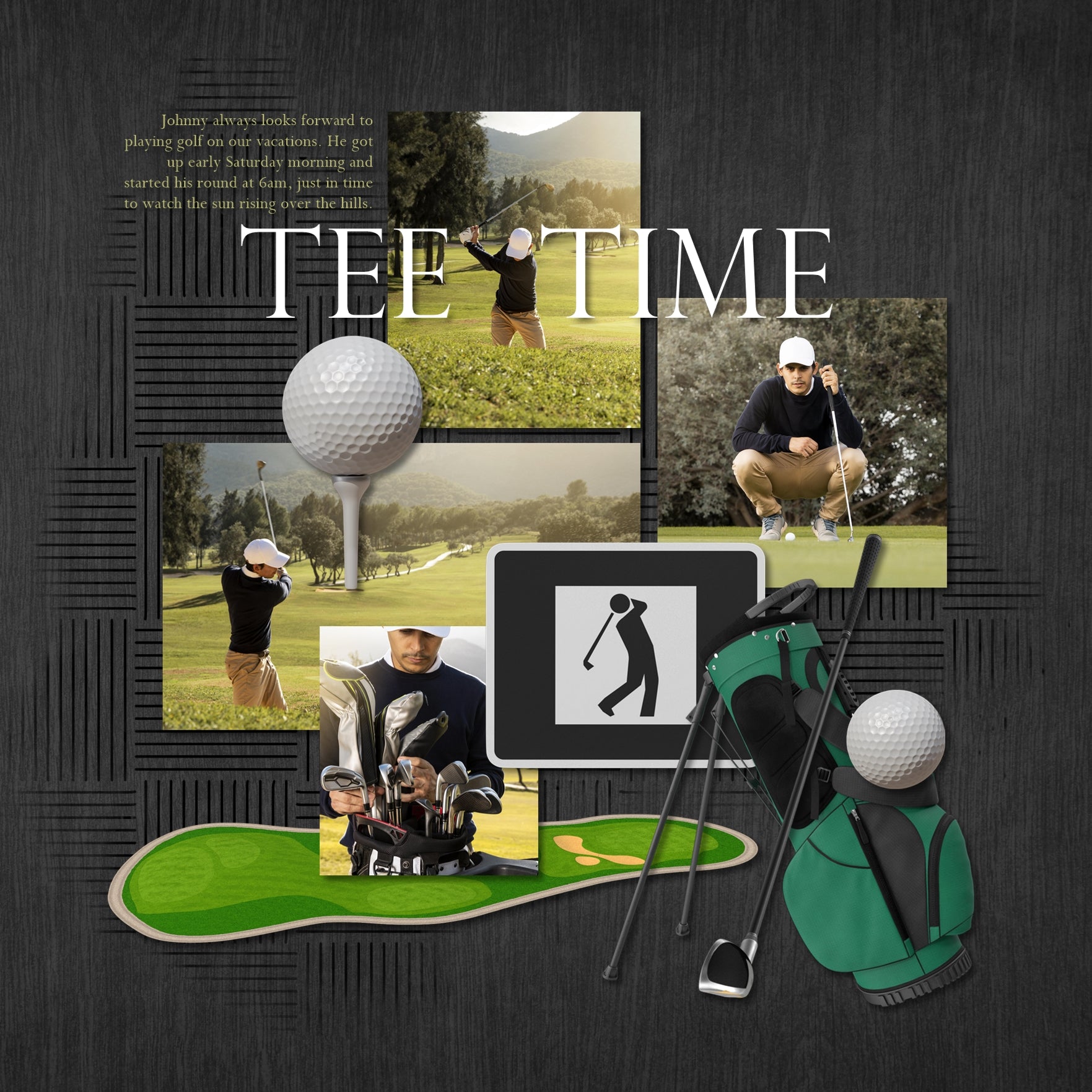 Great for vacations and holidays, these realistic digital scrapbooking embellishments and papers by Lucky Girl Creative digital art will add that realistic touch to all your pages featuring outdoor adventures and indoor fun. From summer to winter, these various sports and activities have got you covered!