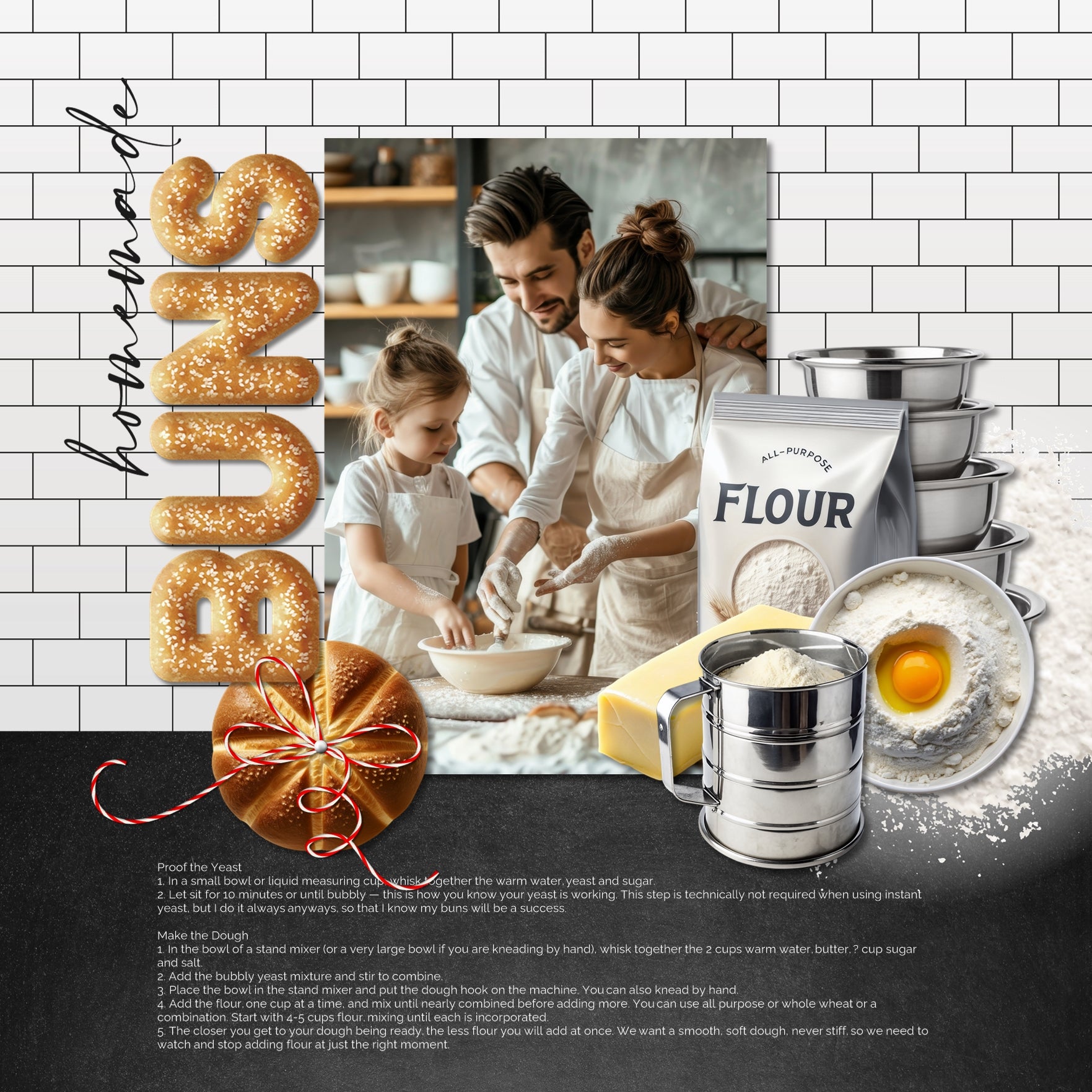 Showcase your favorite food, meals, restaurants, recipes, kitchen, and cookbook favorites with these realistic digital scrapbooking embellishments and subway tile papers by Lucky Girl Creative digital art. Great for the chef, baker, cook, cooking, and family dinners. Kitchen themed embellishments include appliances, cookware, bakeware, butcher cut labels, cans and jars, essentials, placesettings, cutlery, and more!