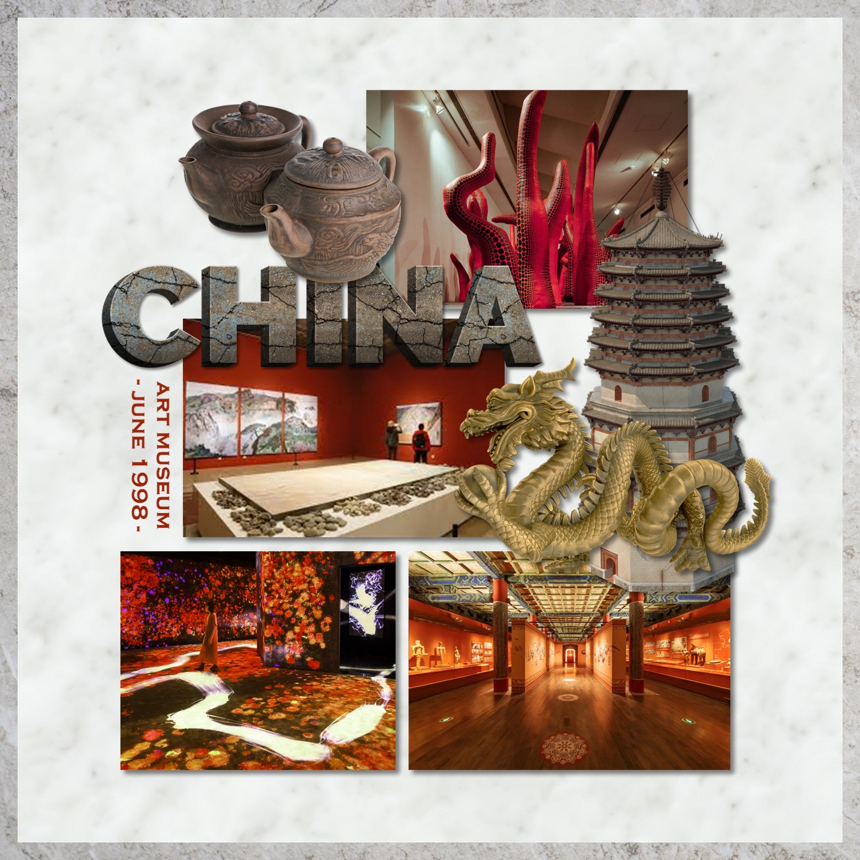 Beautifully curated by Lucky Girl Creative digital art, the Museum Asia digital scrapbook kit features realistic antique artifacts, ancient paintings, wood carvings, stone sculpture, architecture, vintage ceramic pottery, masks, and clothes and costumes from Asia including China, Japan, Southeast Asia. Perfect for documenting school field trips to the museum, vacations to historic sites, travel, genealogy, family history, hobbies, and more!