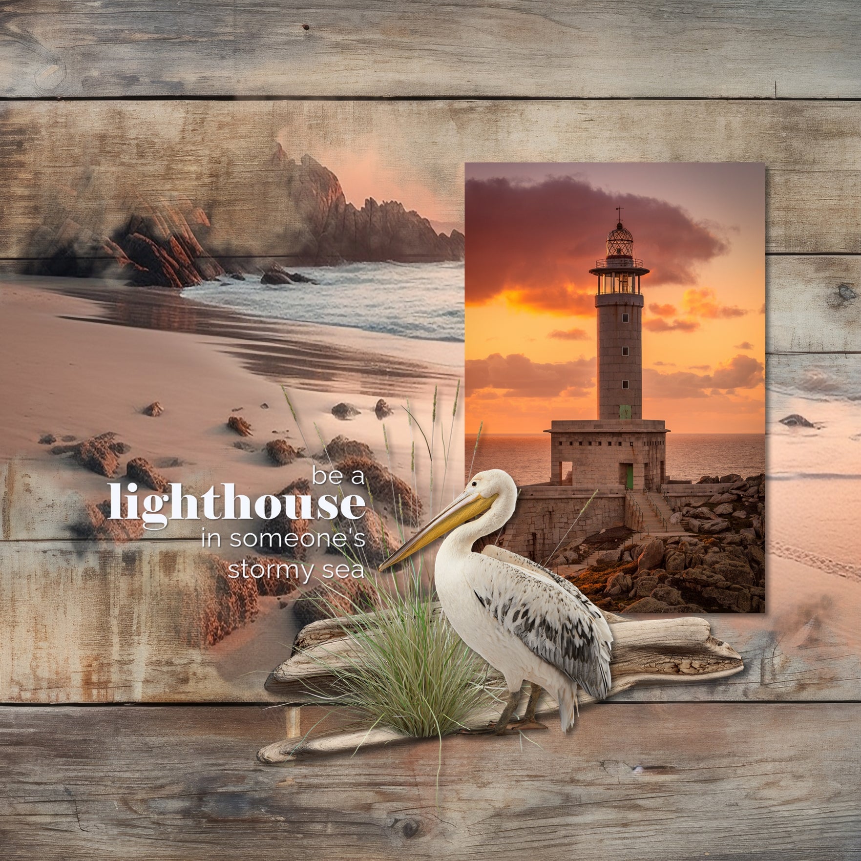 Summer beach days are here! Capture all your beach memories with this realistic bundle by Lucky Girl Creative digital art for digital scrapbooking featuring elements, weathered wood papers, neon word art, and stunning edge to edge masked overlays. Great for layering with your favorite tropical vacation photos. Embellishments include pelican, bird, sandpiper, crab, fish, mackerel, hermit crab, seal, sealion, beach bag, beach chair, and more.