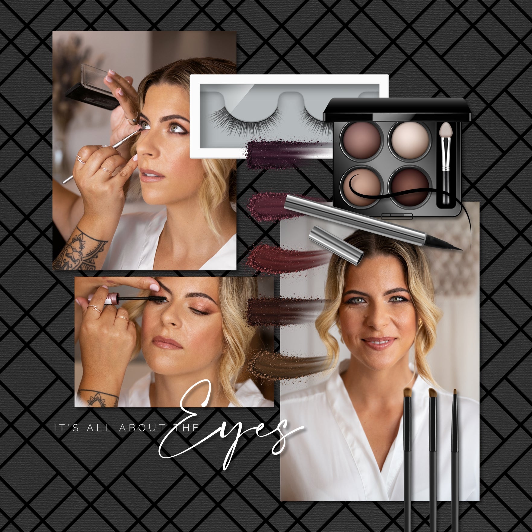 Document your latest trip to the makeup studio, spa, or beauty salon with this digital scrapbooking kit filled with pretty makeup embellishments by Lucky Girl Creative digital art. Great for prom, homecoming, wedding, and special occasions, too! Embellishments include make up, cotton swab, eyeshadow brush, make-up brush, eyeshadow, compact, case, eyeshadow smear, lipstick swash, foundation spill, lipstick, lip gloss, gloss, concealer, and more.