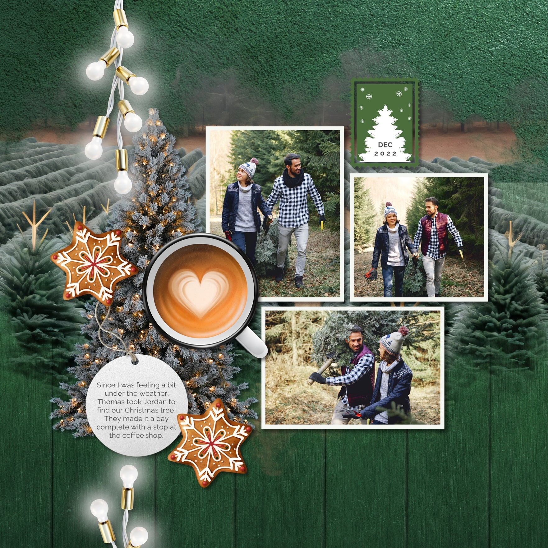 Santa Claus Christmas Digital Scrapbook Kit