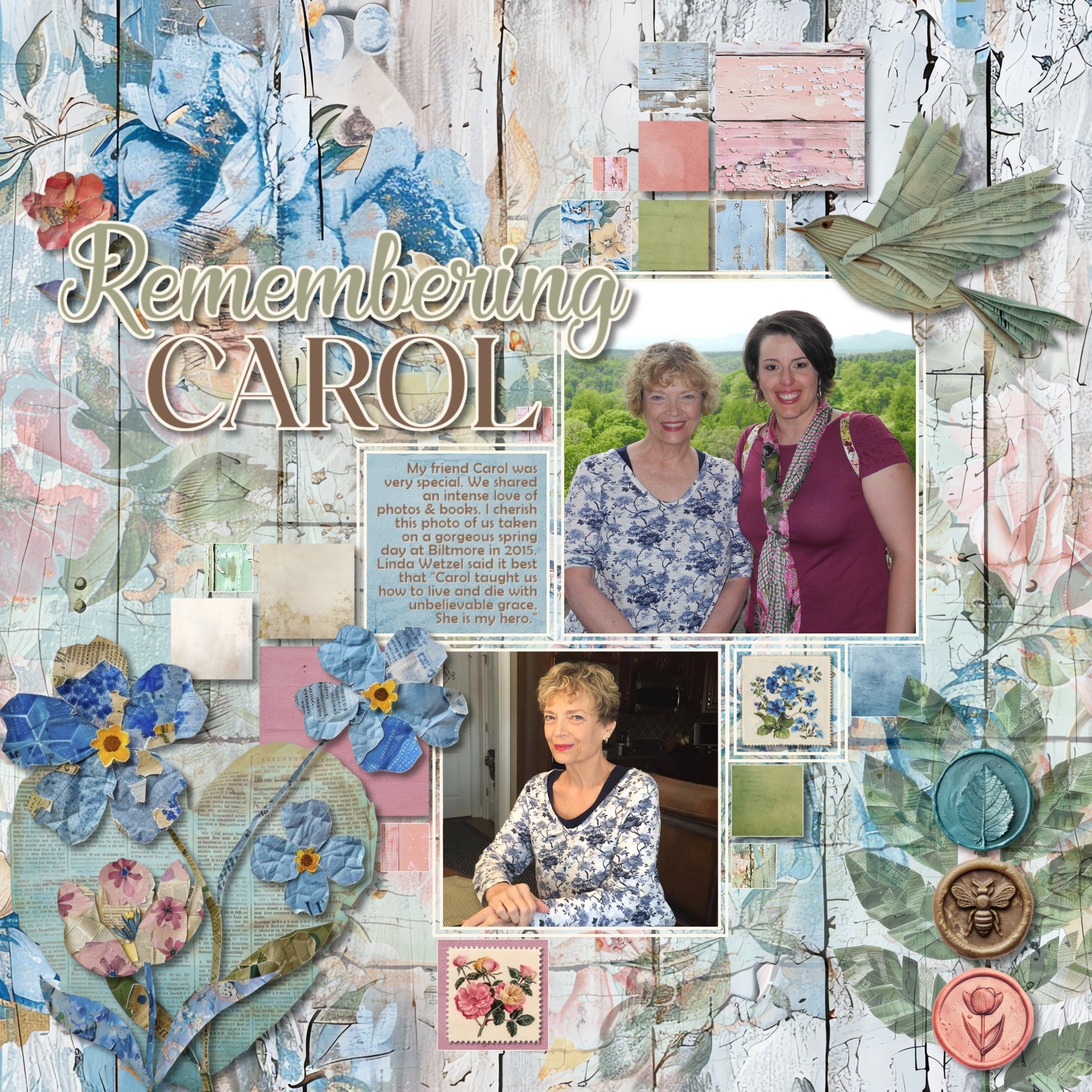 Add these beautiful vintage spring ephemera embellishments, grunge papers, and wood papers by Lucky Girl Creative digital art to all your digital scrapbooking pages. Great for spring, Easter, and garden pages! Embellishments include mixed media newspaper flowers, bunny rabbit, butterfly, bird, leaves, branch, leaf, sunflower, rose, lavender, cherry blossom, daisy, poppy, peony, lotus, forget me not, lily, tulip, heart, scraps of floral paper, wax seals, floral postage stamps, and more.