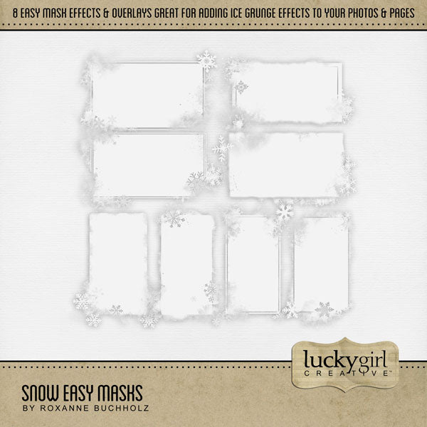 Snow Easy Masks Digital Scrapbook Kit