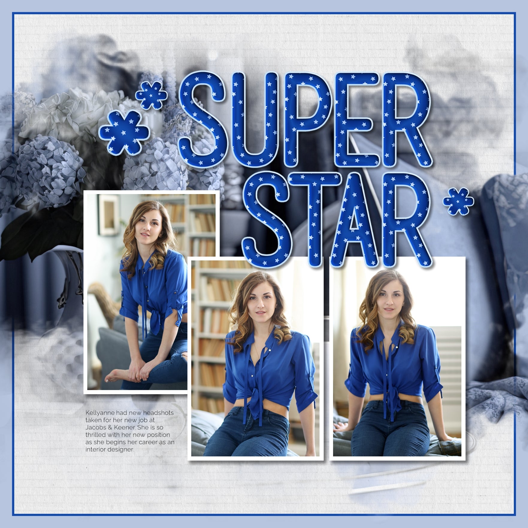 Add these sporty star-filled blue and white letters, numbers, and punctuation to all your digital scrapbooking pages and mix-and-match them on various projects throughout the year! Great for sports, school, star students, and everyday pages, too! The Super Star Alpha Set consists of a full set of digital art uppercase alphabet letters A-Z, numbers 0-9, and most punctuation marks.