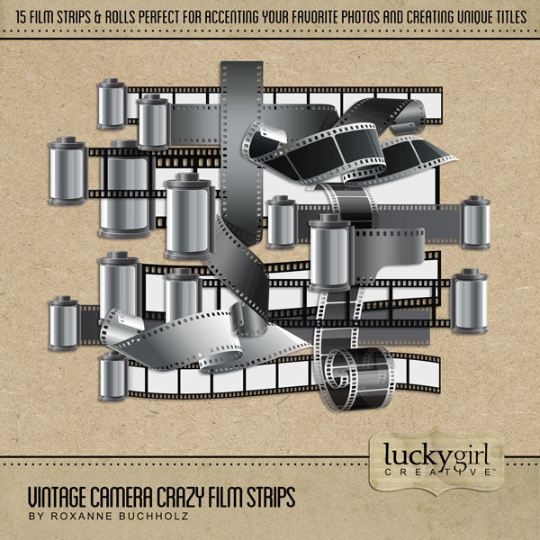 Vintage Camera Crazy Digital Scrapbook Bundle