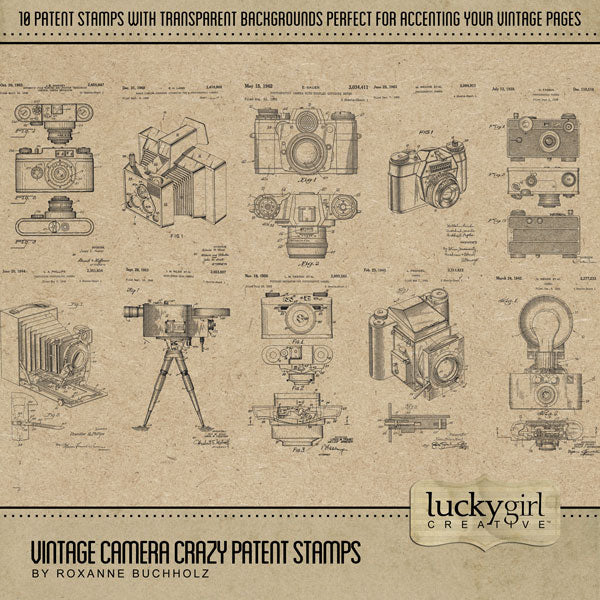 Vintage Camera Crazy Digital Scrapbook Bundle