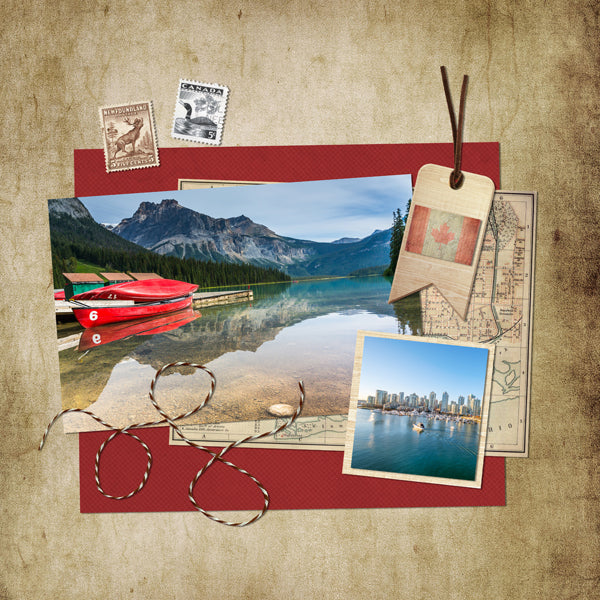 If your family background is Canadian, then check out Vintage Canadiana 1 Digital Scrapbook Kit. Full of WWII era elements, this is the digital art collection you’ll turn to again and again for your Canadian family history and genealogy research. Vintage elements are mixed with modern day word art and pair perfectly with the Vintage Canadiana 2 Digital Scrapbook Kit. These collections are perfect for family keepsake albums, tributes to military veterans, and those that value Canada.