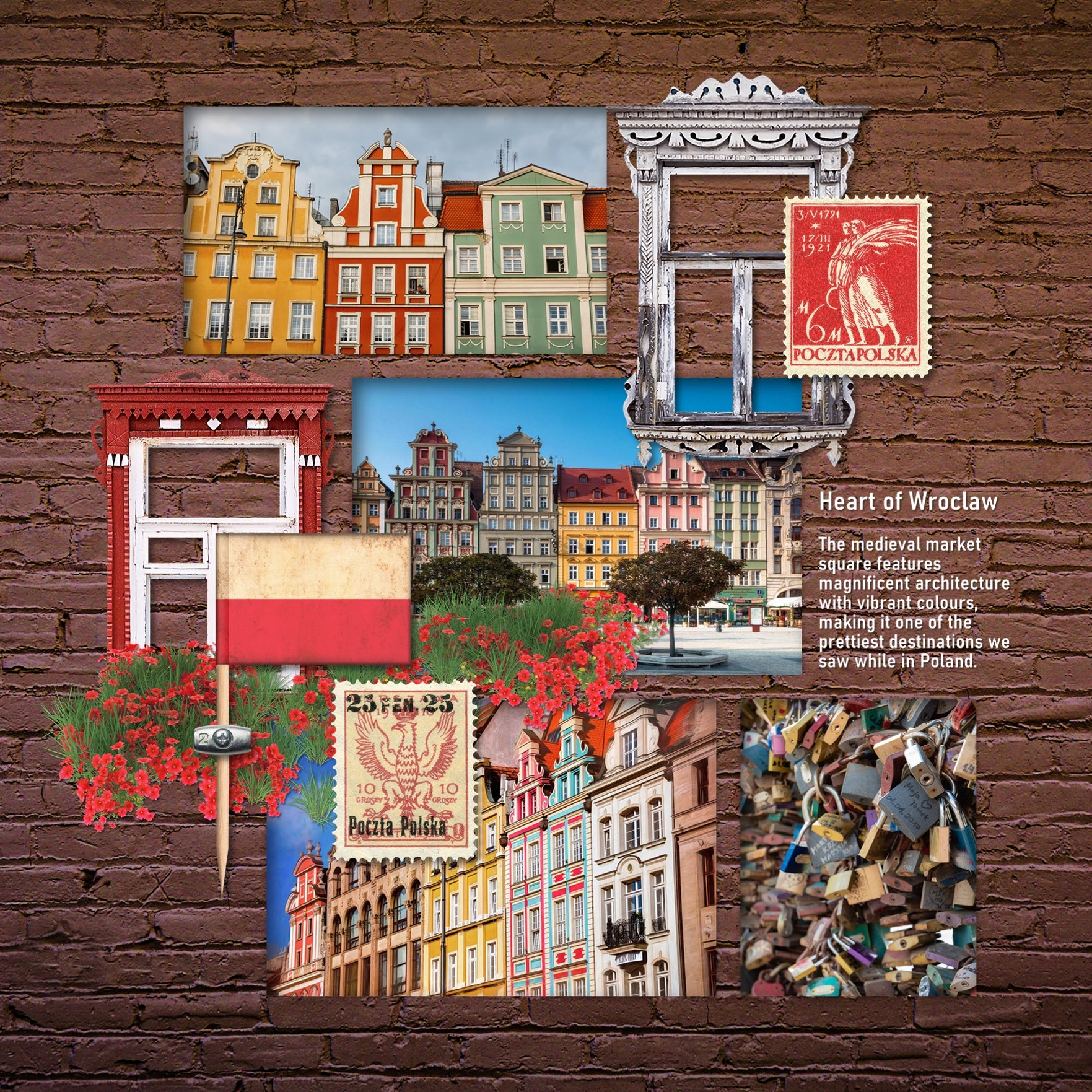 Adventure and explore through Eastern Europe with this beautiful and realistic travel kit by Lucky Girl Creative filled with authentic Eastern European vacation papers and embellishments.