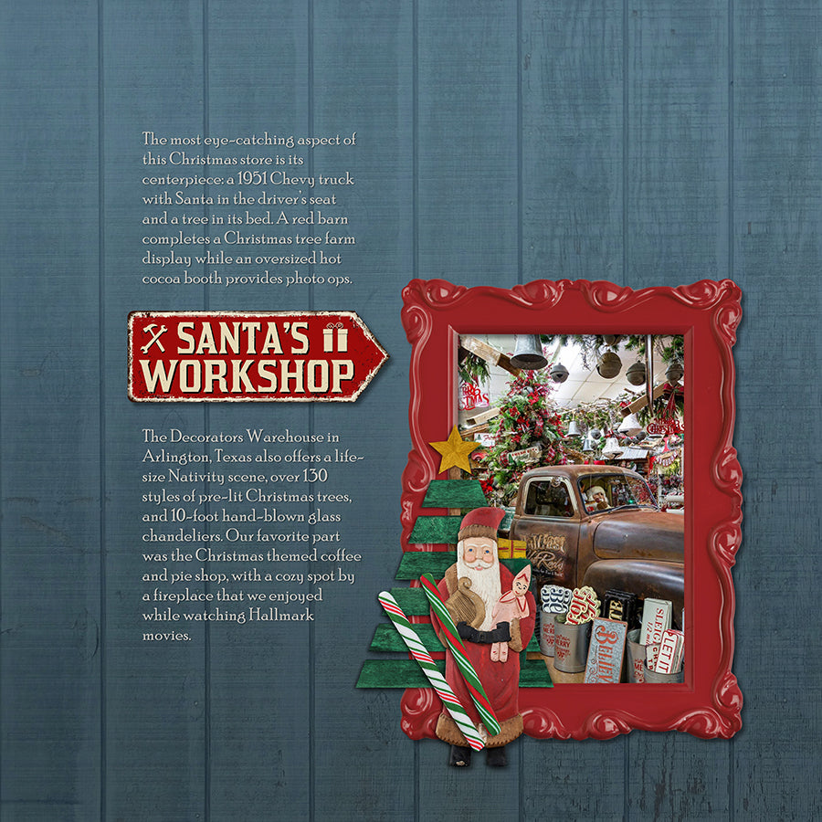Perfect for travels to Europe during Christmas, preserving memories and traditions of your family history, remembering Christmas at home, or holiday shopping in quaint Christmas villages and shops, this digital art papers only kit is a nice mix of natural elements including wood, satin, ice, snow, glitter, linen, and evergreen.