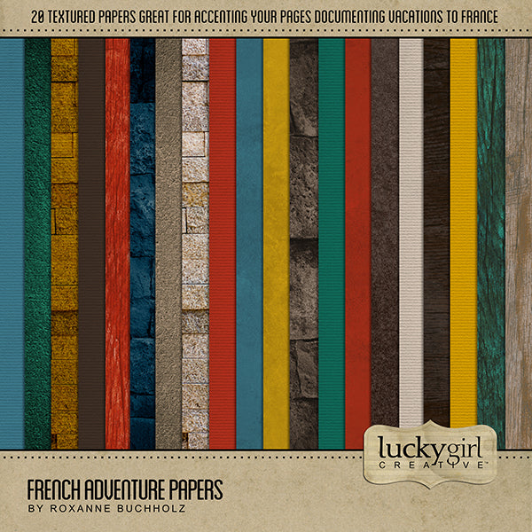 Adventure and explore through France with these beautiful textured, wood, and stone digital art papers. Great for travel and vacations to France and everyday use, too.