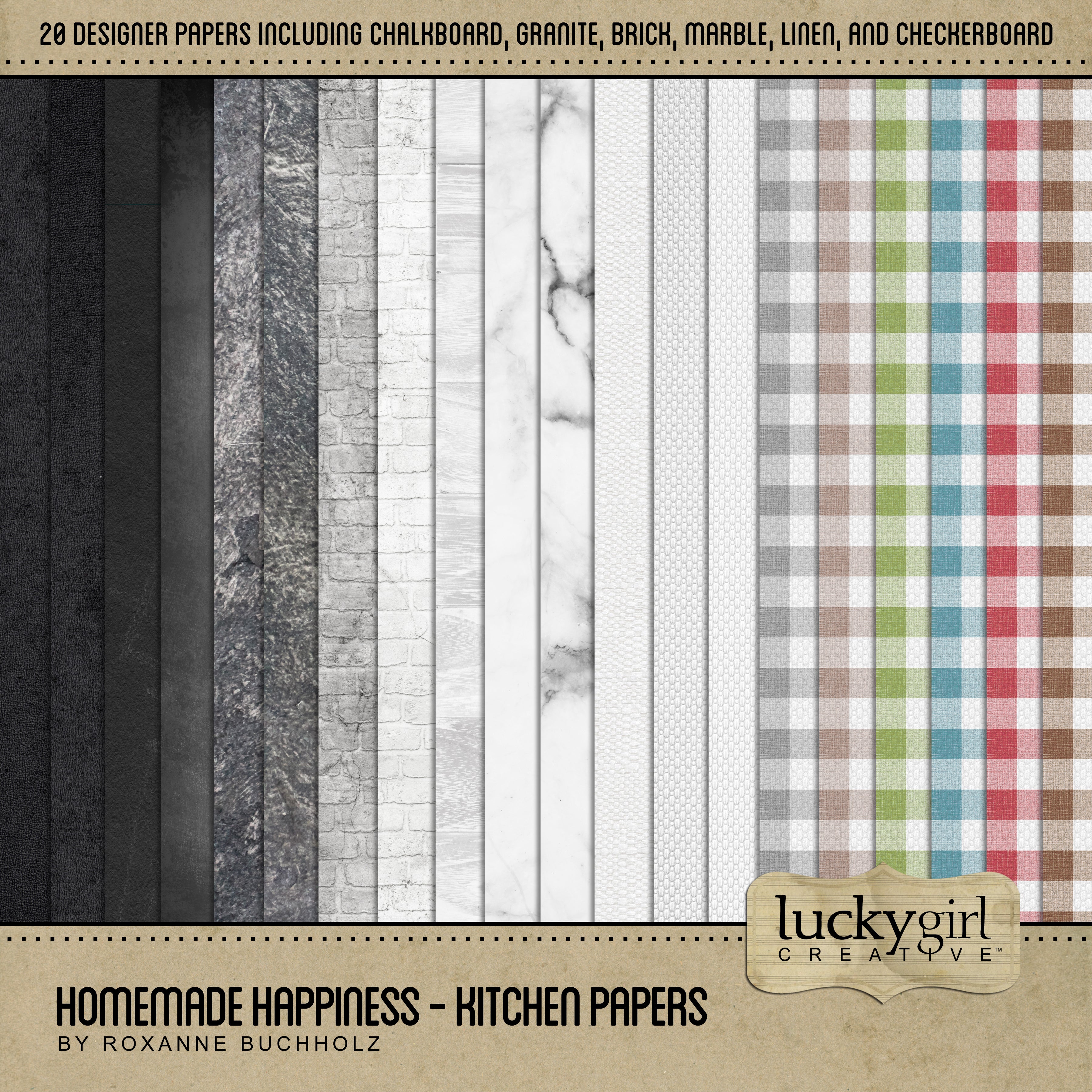 Homemade happiness is often made in Grandma's kitchen during the holidays. This digital art kit is perfect for creating family cookbooks and preserving recipes handed down from generation to generation of cooks.