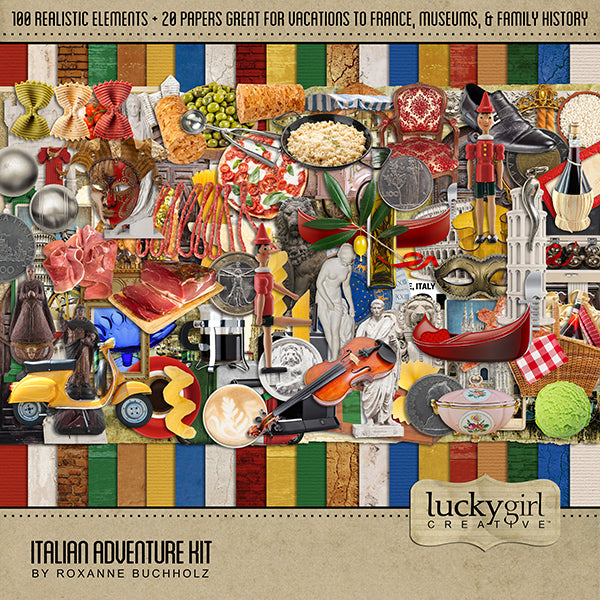 Italian Adventure Digital Scrapbook Bundle