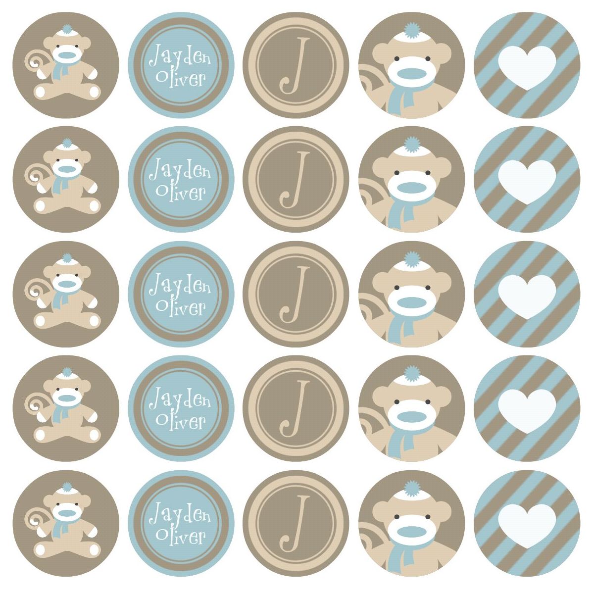 Baby Stuffed Animals Digital Scrapbook Kit