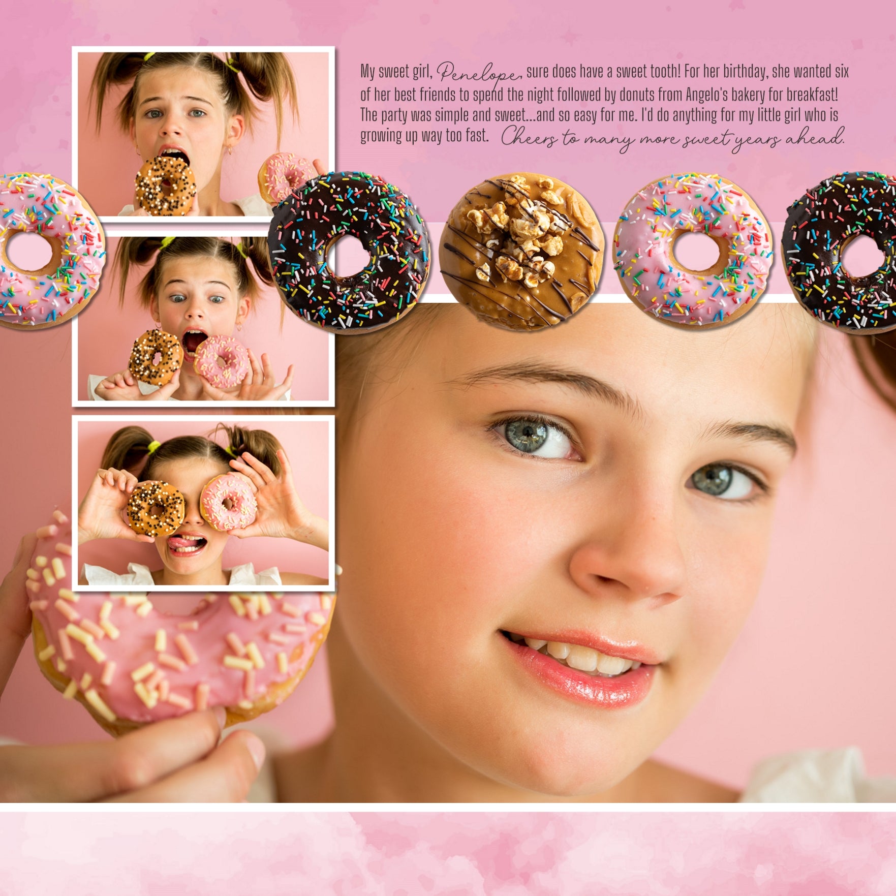 The Tweens & Teens Food & Beverage Kit by Lucky Girl Creative is filled with everything you'll need to document your children's or grandchildren's favorite foods and drinks. Whether you have a young boy or girl, this collection features candy, fast food, sweet treats, and late-night delivery options.