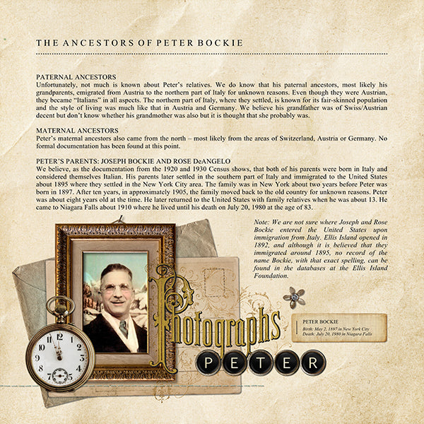 The Vintage Memories Digital Scrapbook Kit includes vintage journaling papers, antique frames, and digital art embellishments are the perfect way to accent your vintage family history and genealogy projects. Neutral in its color palette, these pieces will add depth and warmth to your project. Included in this collection are frames, keys, photo corners, clock and watch faces, tags, jewelry, sewing machine, cameo brooch, film strips, pins, string, charms, and more.