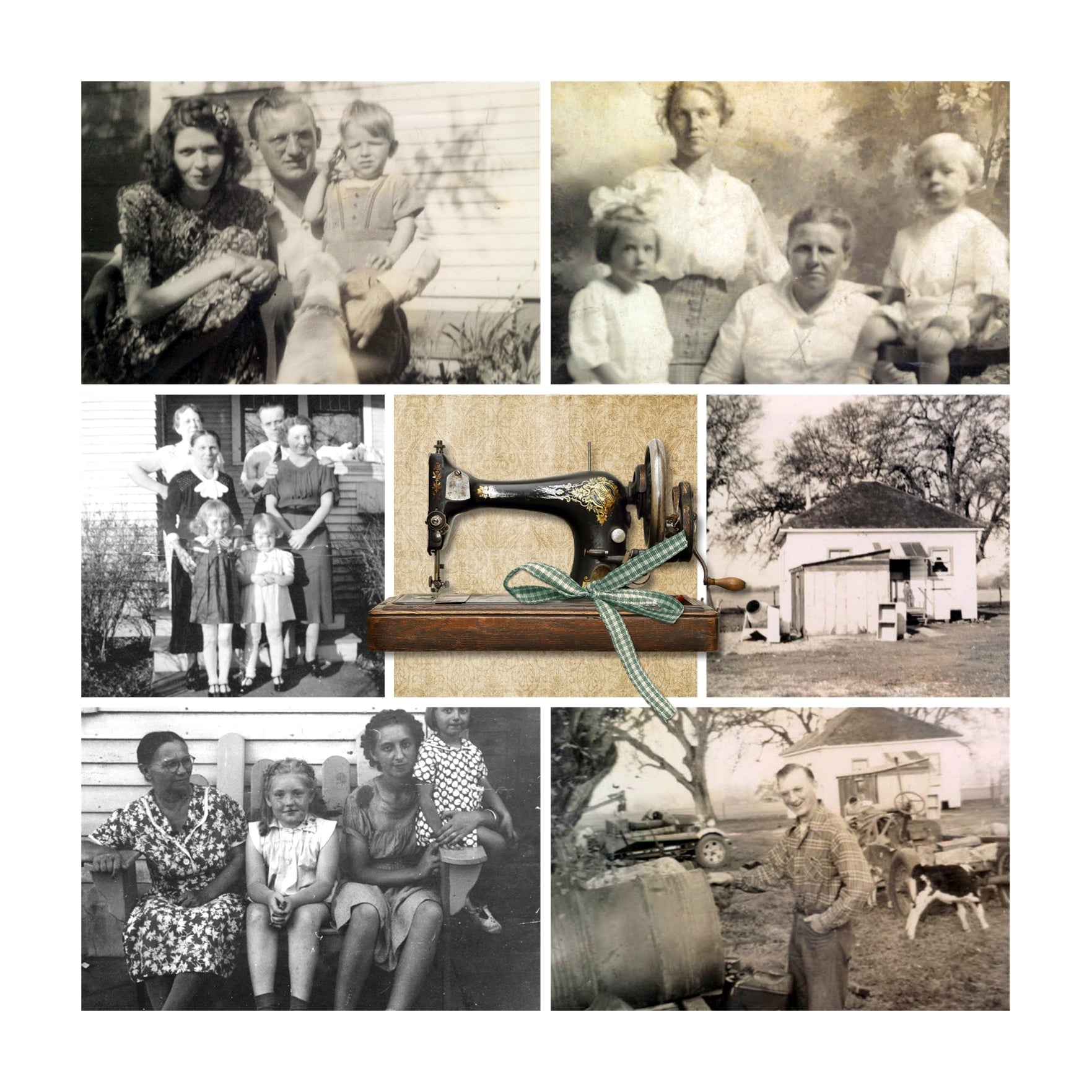 The Vintage Memories Digital Scrapbook Bundle 5 contains beautiful digital art papers, vintage frames, and antique embellishments which are the perfect way to accent your vintage family history or genealogy projects.