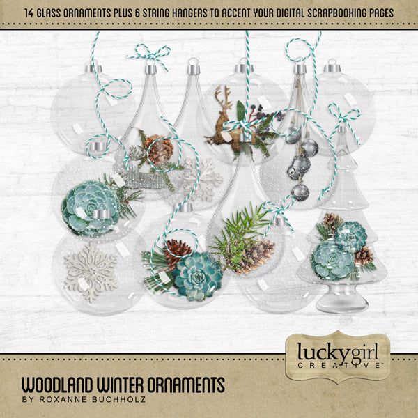 Woodland Winter Digital Scrapbook Bundle